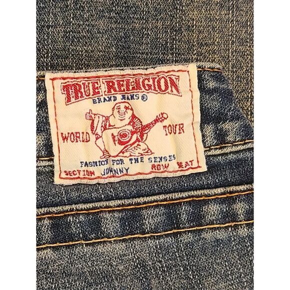 Vintage True Religion Low-Rise Jeans Johnny #112790 | 28 | Y2K USA Straight Leg - Picture 5 of 14